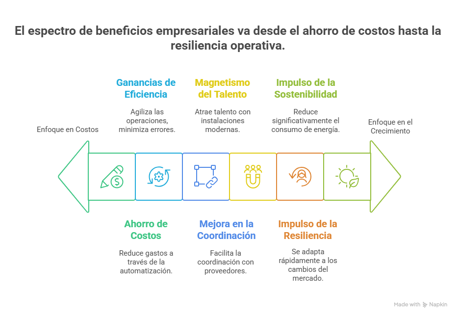 Beneficios de la infraestructura tecnológica 